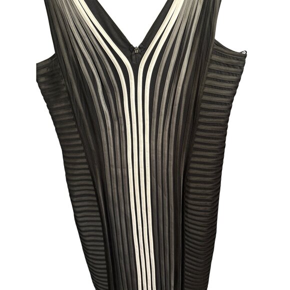 Frank Lyman Womens 14 NWT Black & White Sleeveless Bodycon - Picture 4 of 8